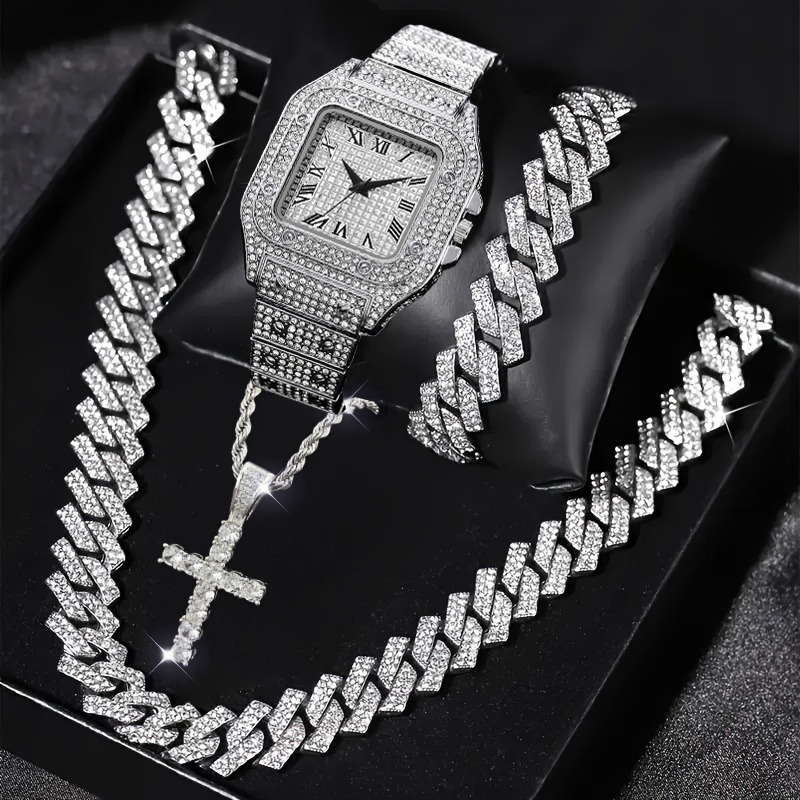 Ensemble de 4 montres carrées  - Jewelry Type Watches avis et prix