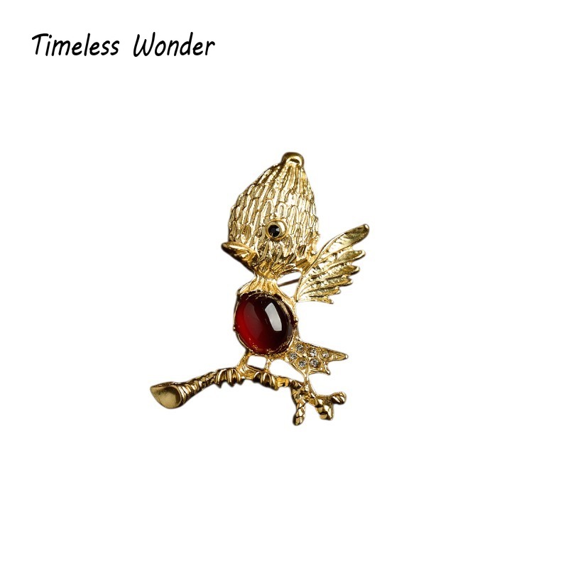 Broche oiseau en pierre géomét - Vintage Brooch Pin avis et prix